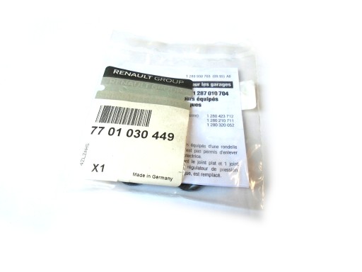 Уплотнительное кольцо рейки форсунок Renault Dacia 7701030449