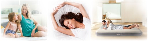INTEX ВЕЛЮРОВЫЙ МАТРАС, ДВУСПАЛЬНАЯ КРОВАТЬ, 2 ЧЕЛОВЕКА