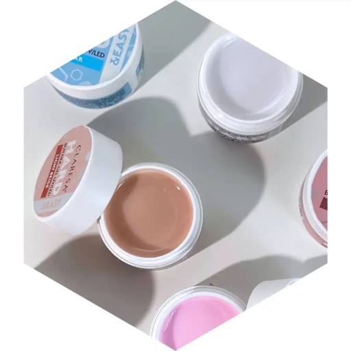 CLARESA HARD & EASY BUILDER GEL FRENCH PINK ТВЕРДЫЙ ГЕЛЬ ДЛЯ НОГТЕЙ 45 г