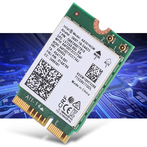 СЕТЕВАЯ КАРТА INTEL WIFI AX201NGW ДЛЯ НОУТБУКА