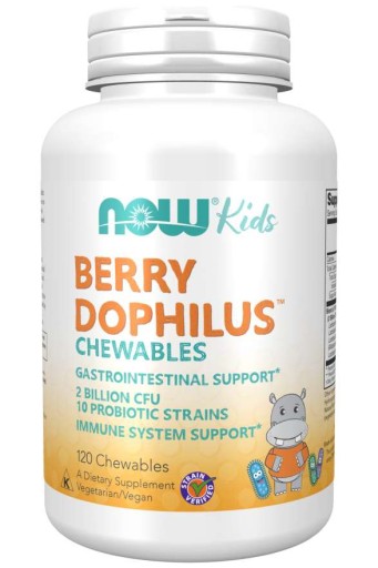 NOW FOODS Berry Dophilus 120т ПРОБИОТИК ДЛЯ ДЕТЕЙ
