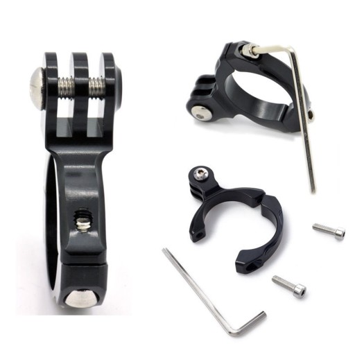 Алюминиевый держатель + адаптер Bike Motor GOPRO 12 DJI ACTION 4 (GP.40)