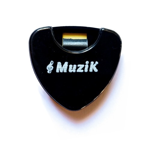 Контейнер для медиатора MuziK с перьями для гитары РУЧКА