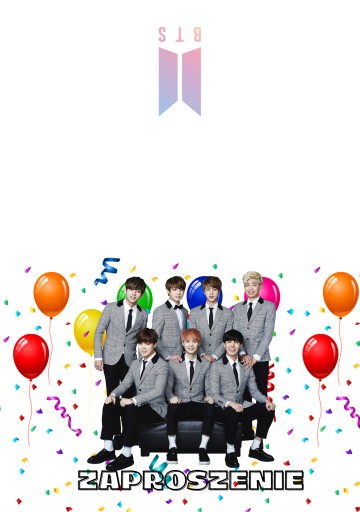 ПРИГЛАШЕНИЕ BTS МУЗЫКАЛЬНЫЕ ПРИГЛАШЕНИЯ 20х15 см