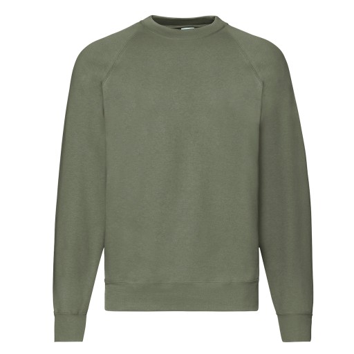 СВИТШОТ XL РЕГЛАН CLASSIC FRUIT OF THE LOOM оливковый XL
