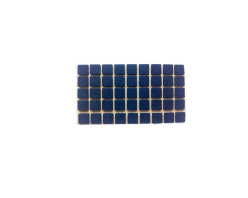PODKŁADKI POD MEBLE KRZESŁA FILCOWE SAMOPRZYLEPNE CZARNE 15x15mm 45szt