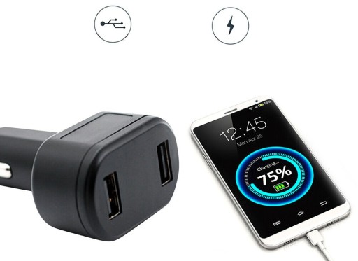 LOKALIZATOR GPS SINOTRACK ST909 APP DO GNIAZDA ZAPALNICZKI ŁADOWARKA 2x USB