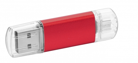 Флеш-накопитель MP1 duo 64 ГБ USB2.0 + USBC 10 шт. с ЛОГОТИПОМ