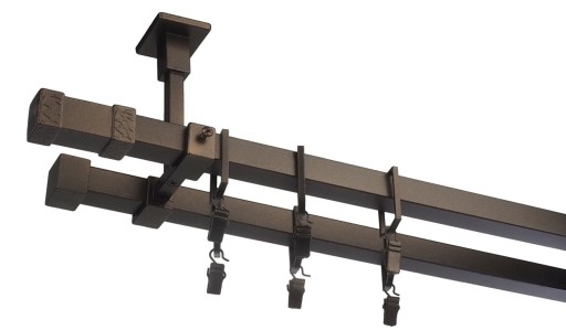 Karnisz kwadro metalowy podwójny 350 cm