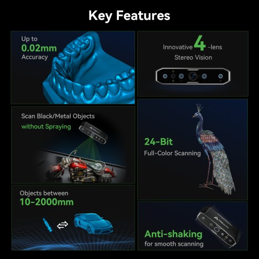 3D-сканер CREALITY CR-Scan Otter Точность 0,02 мм