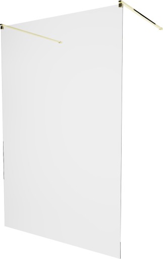 MEXEN KIOTO ŚCIANKA PRYSZNICOWA WOLNOSTOJĄCA 120 x 200 CM ZŁOTA szkło 8 mm