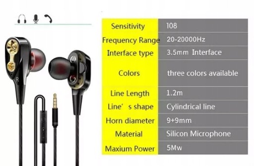 Наушники + микрофон для XIAOMI SAMSUNG SONY черные