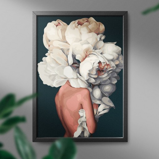 КРАСКА ПО ЦИФРАМ Женщина Цветы Картины по номерам Oh Art