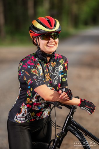 Koszulka rowerowa damska SKULL, r. XL