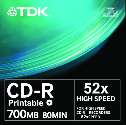TDK CD-R для печати, Япония, 1 шт.