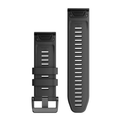 Garmin Pasek do zegarka QuickFit 26 - Grafitowy silikonowy, 010-13281-09