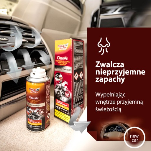CleanAir СРЕДСТВО ДЛЯ СНЯТИЯ КОНДИЦИОНЕРА НОВЫЙ АВТОМОБИЛЬ 150мл
