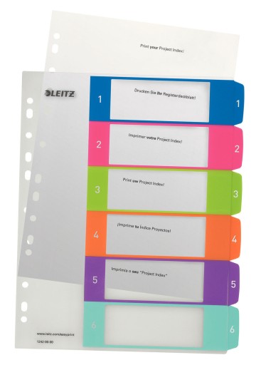 ПП LEITZ A4 MAXI 1-6 ВСТАВКИ ДЛЯ ПЕЧАТИ