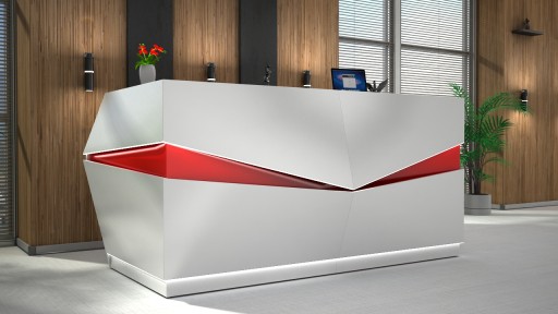 Стойка ресепшн R107 LED 200x80см ресепшн