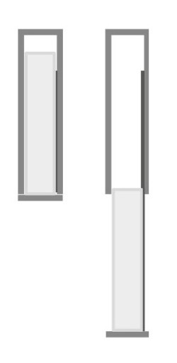 Cargo boczne MAXIMA PURO BIAŁY MAT SZKŁO 20cm prawe 170cm REJS