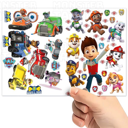 МОЮЩИЕСЯ ВРЕМЕННЫЕ ТАТУ ДЛЯ ДЕТЕЙ PAW PATROL ОРИГИНАЛЬНЫЕ ДИЗАЙНЫ