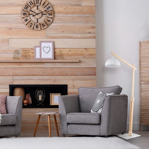 Lampa Podłogowa OSLO Biały Metalowy Klosz 1xE27 180cm Design Dom Do Salonu