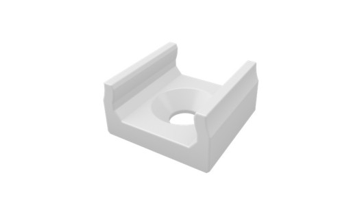 Uchwyt montażowy Biały nawierzchniowy MINI do Profila Aluminiowego typu X