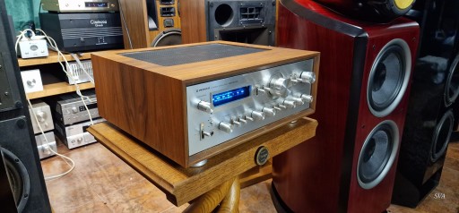 PIONEER SA-9800 Деревянный корпус BLUE LINE ПОЛНАЯ ПЕРЕДОВКА, розетка.