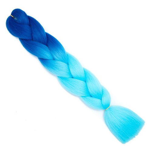 Красочные синтетические волосы Ombre для косичек