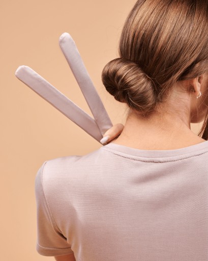 Twisthair z jedwabiu twister do koka - czerwony