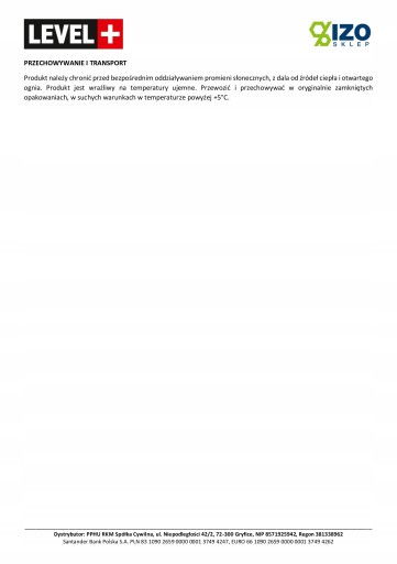 Folia w płynie 50kg Hydroizolacja Balkon Level+09