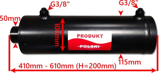 ГИДРАВЛИЧЕСКИЙ ЦИЛИНДР SMTG 100x50x200 L= 410мм