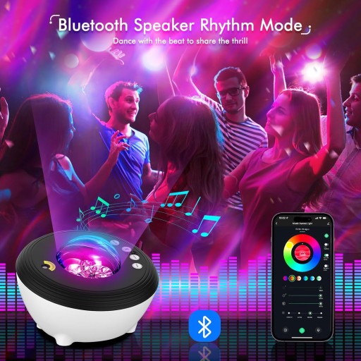 СВЕТОДИОДНЫЙ ПРОЕКТОР ЗВЕЗД GALACTIC SMART PRO YUNLONE AURORA BLUETOOTH RGB PRO