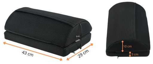 PODNÓŻEK BIUROWY MATERIAŁOWY PODGRZEWANY Z KIESZONKĄ ARTNICO MIZI MESH