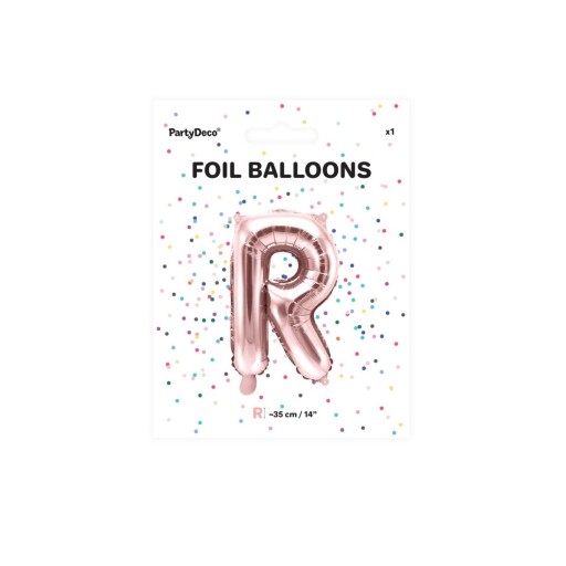 Фольгированный воздушный шар Letter R Letter Caption День рождения 1-99