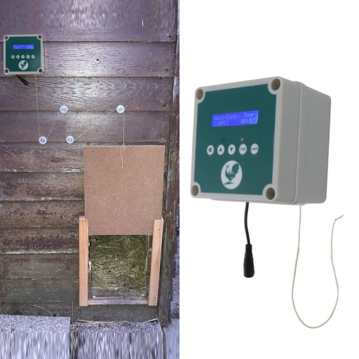 AUTOMAT DRZWI DO KURNIKA KOMPLET CZUJNIK ZMIERZCHU