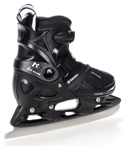 Регулируемые фигурные коньки 2 в 1 RAVEN Pulse Black 40-43