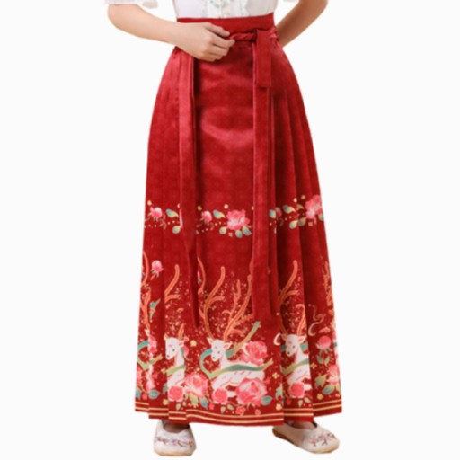 Платье для девочки Ming Tang Hanfu с лицом лошади