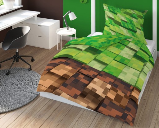 Постельное белье Minecraft пиксель двухстороннее 160Х200
