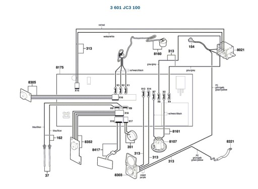 Выключатель пылесоса BOSCH GAS35MAFC 100