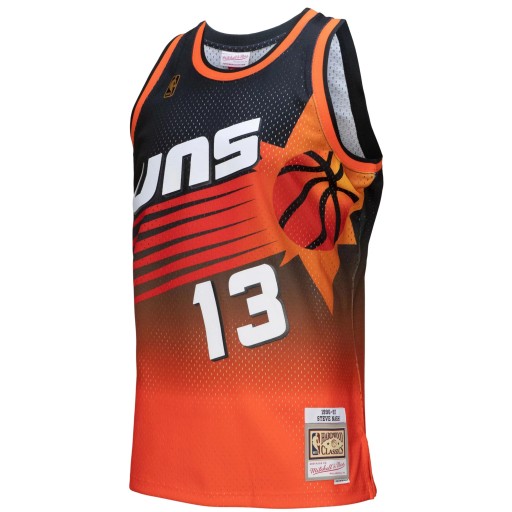 Стив Нэш оранжево-черный Phoenix Suns 1996/97 Джерси из твердой древесины, L