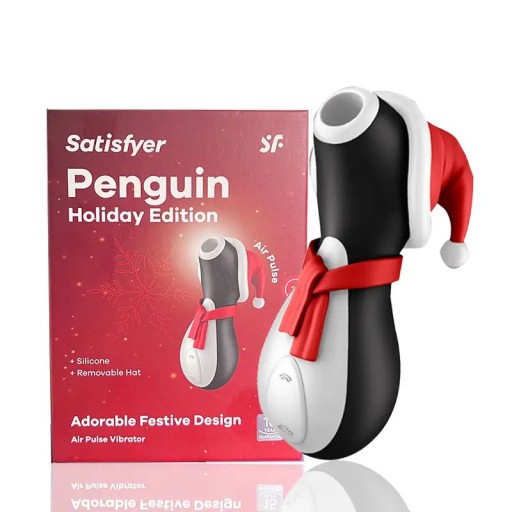 ПИНГВИН-МАССАЖЕР, СОСУЩИЙ ПИНГВИН, ВИБРАТОР ДЛЯ ПАР SATISFYER PRO PENGUIN