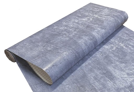 67,5cm Okleina meblowa dekoracyjna Imitacja betonu niebieska, na blaty.