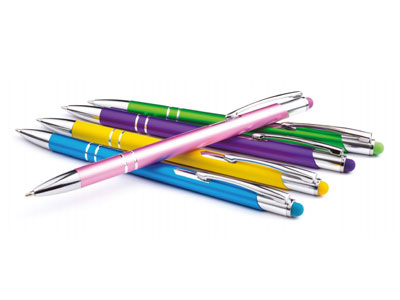 Металлические рекламные ручки Bello TouchPen с гравировкой