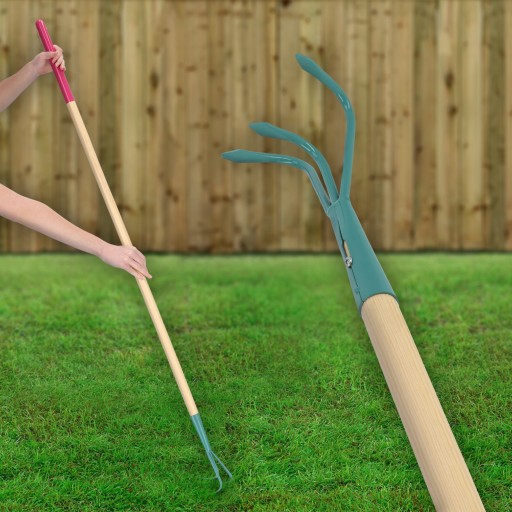 KULTYWATOR RĘCZNY SPULCHNIACZ GLEBY OGRODOWY 140 cm ZIEMI MOCNY PAZURKI