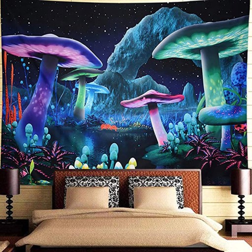 Gobelin Wiszący Psychodeliczny Grzyb Trippy Koc