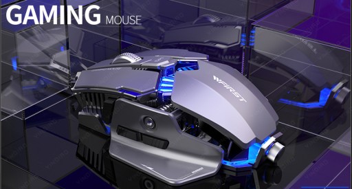 STALOWA MYSZ GAMINGOWA PRO 7200 DPI 4LED aluminium