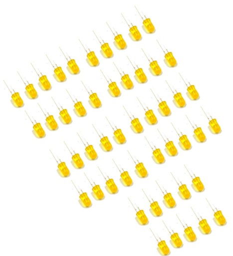 Светодиоды светодиодные 5мм желтые 50шт.