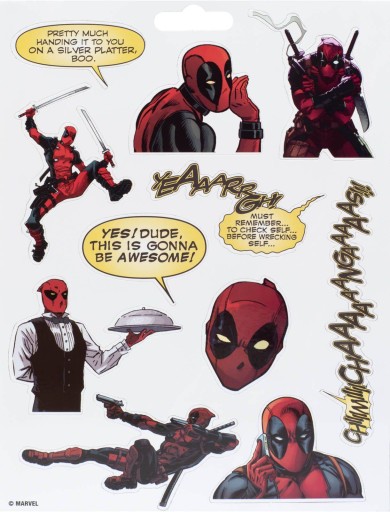 Magnesy dla dzieci na lodówkę Deadpool Marvel
