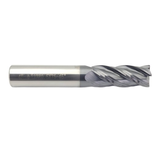 Frez promieniowy VHM Fi12 x R0.5 x 75 mm - 45 HRC